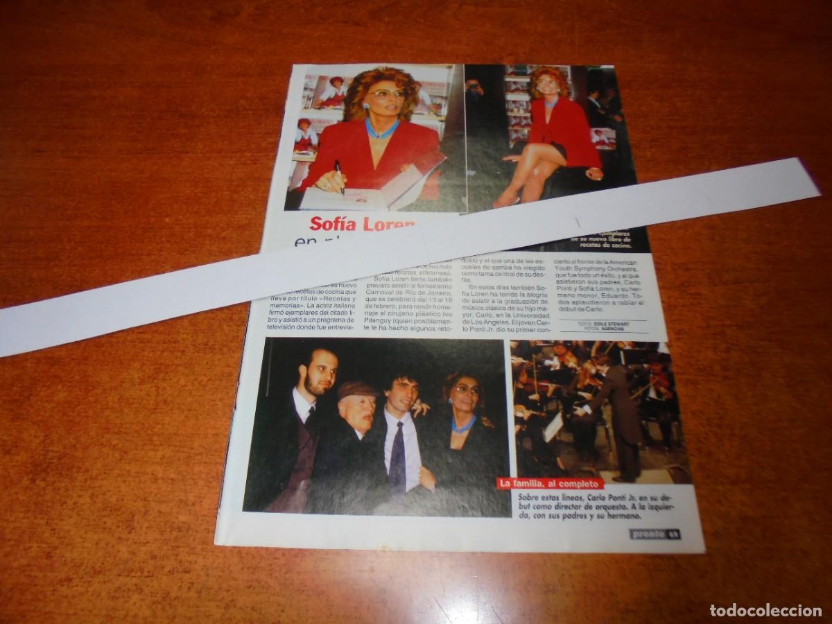 Coleccionismo de Revistas y Peri&oacute;dicos: CLIPPING 1999: SOF&Iacute;A LOREN. ANTONIO GALA. GUNILLA VON BISMARCK. LAURENT DE B&Eacute;LGICA.