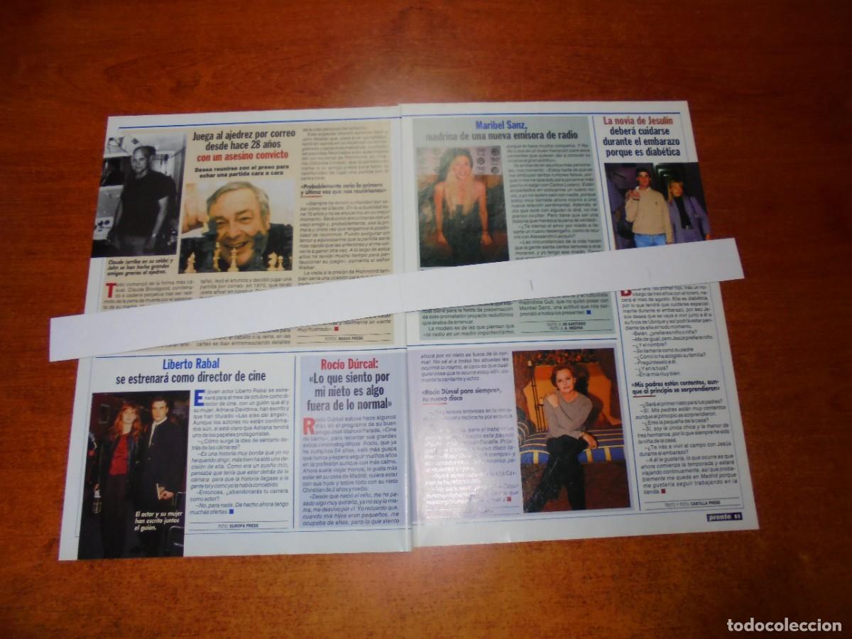 Coleccionismo de Revistas y Peri&oacute;dicos: CLIPPING 1999: LIBERTO RABAL. ROC&Iacute;O DURCAL. MARIBEL SANZ. LA NOVIA DE JESUL&Iacute;N, BEL&Eacute;N ESTEBAN.