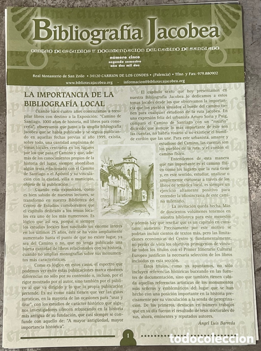 Coleccionismo de revistas y peri&oacute;dicos: Suplemento de Revista. Bibliograf&iacute;a Jacovea. 2002.