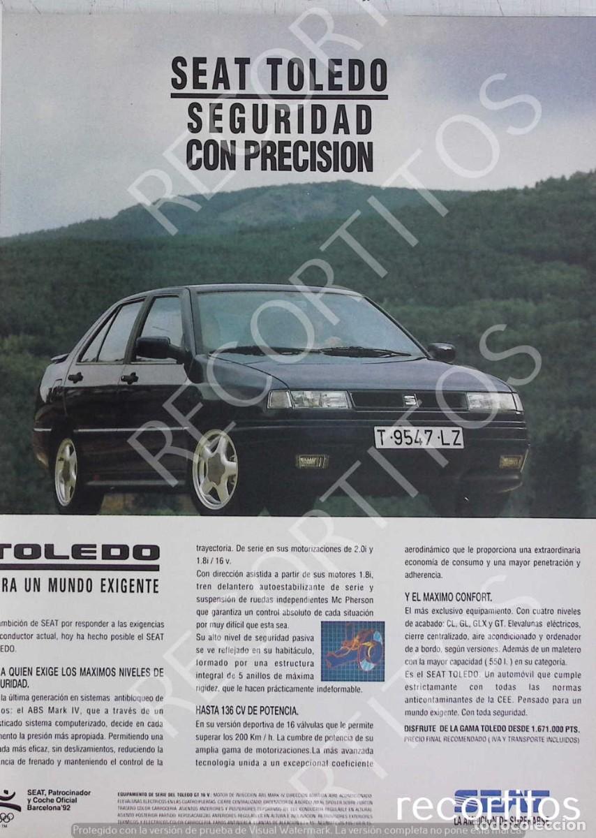 Coleccionismo de Revistas y Peri&oacute;dicos: seat toledo anuncio publicidad