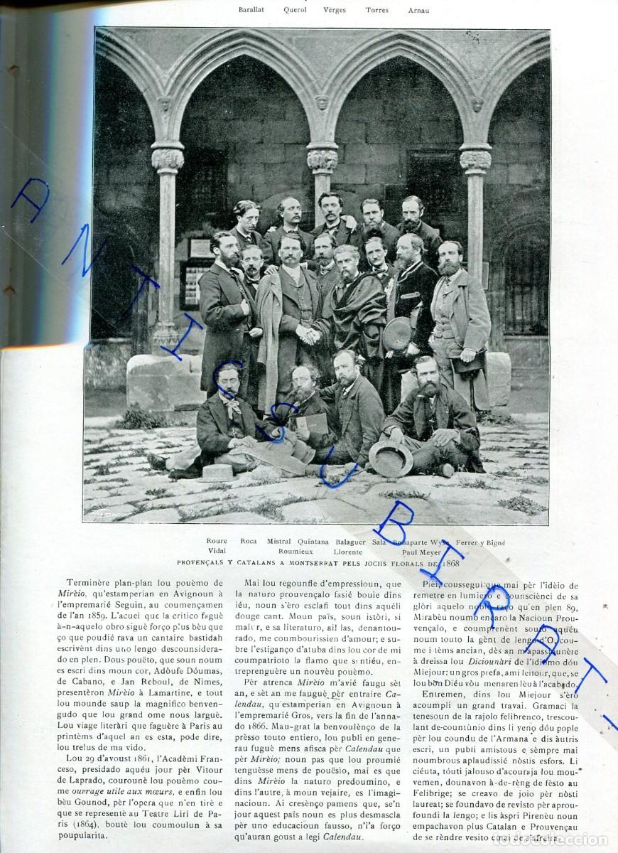 Collezionismo di Riviste e Giornali: REVISTA ANY 1914 FREDERICH MISTRAL I CATALUNYA JOCS FLORALS DE 1868 VICTOR BALAGUER MAIANO ARLES