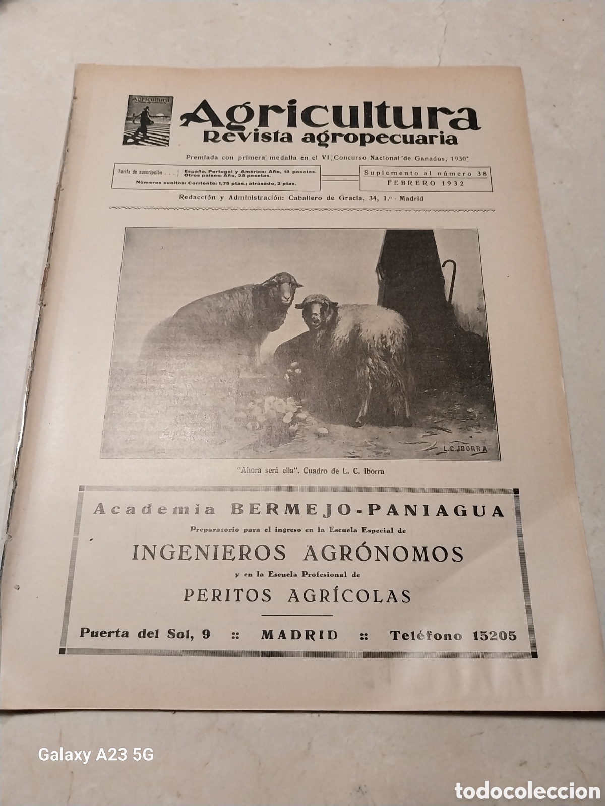 Collection Magazines and Newspapers: REVISTA 1932.AVICULTURA HUEVOS GALLINAS. INSPECCION NARANJAS VALENCIA. CULTIVO PLATANOS DE CANARIAS