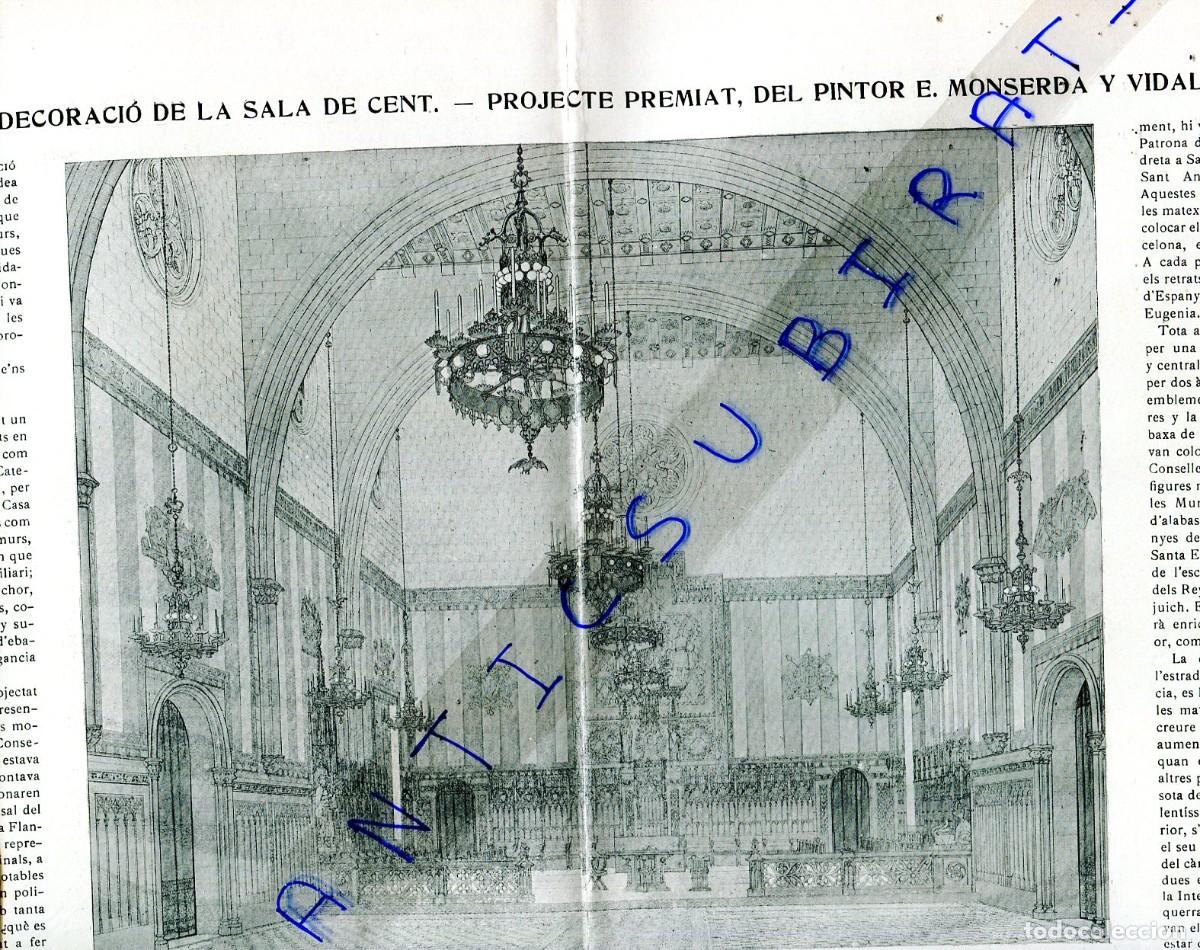 Coleccionismo de Revistas y Peri&oacute;dicos: REVISTA ANY 1914 CESAR AUGUST TORRAS RIBES DECORACIO DE LA SALA SALO DE CENT E. MONSERDA VIDAL