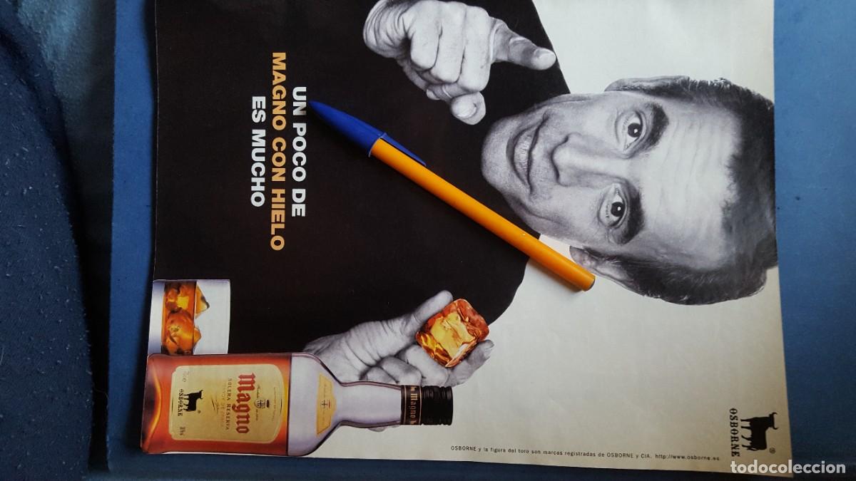 Collection Magazines and Newspapers: Publicidad/anuncio. Magno/Osborne. A&ntilde;o 2003. Recorte de revista/prensa Imanol Arias.