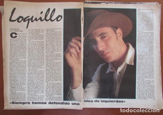 Coleccionismo de Revistas y Peri&oacute;dicos: RECORTE REVISTA GENTE 39 1990 LOQUILLO Y LOS TROGLODITAS
