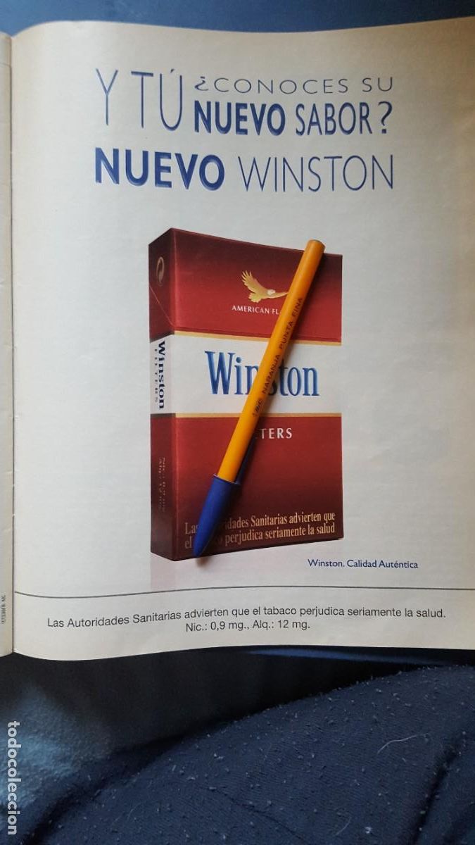 Collectionnisme de Revues et Journaux: Publicidad/anuncio. Tabaco Winston. A&ntilde;o 2003. Recorte de revista/prensa.