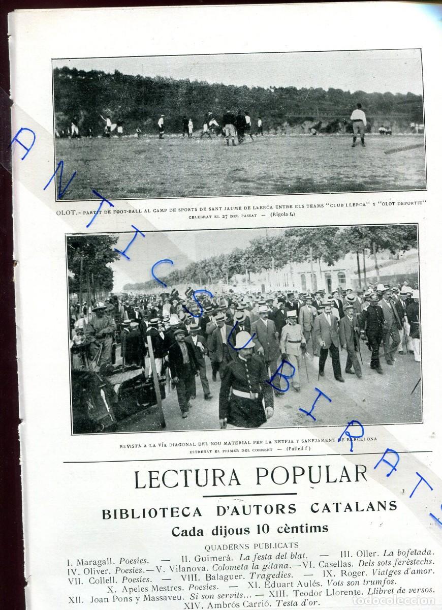 Sammeln von Zeitschriften und Zeitungen: REVISTA ANY 1913 MESTRES A L' ANFITEATRE ROMA DE TARRAGONA FUTBOL CLUB LLERCA OLOT DEPORTIU LLIERCA
