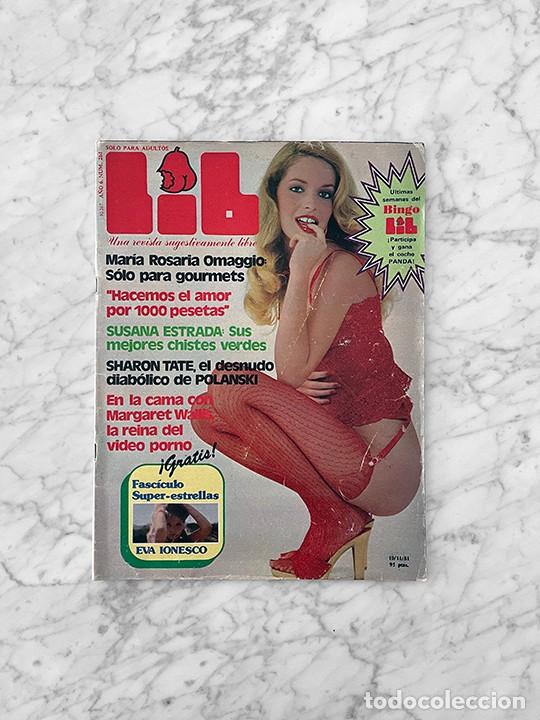 Coleccionismo de Revistas y Peri&oacute;dicos: LIB - 1981 - SUSANA ESTRADA, MARIA ROSARIA OMAGGIO, MABEL ESCA&Ntilde;O, ROSITA, CINE SNUFF, SHARON TATE