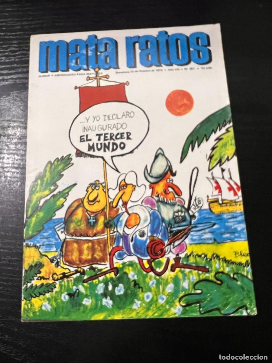 Collectionnisme de Revues et Journaux: MATA RATOS. HUMOR Y AMENIDADES. 15 OCTUBRE 1973. PRIMERA EPOCA. A&Ntilde;O VIII. N&ordm; 261. IBERO MUNDIAL