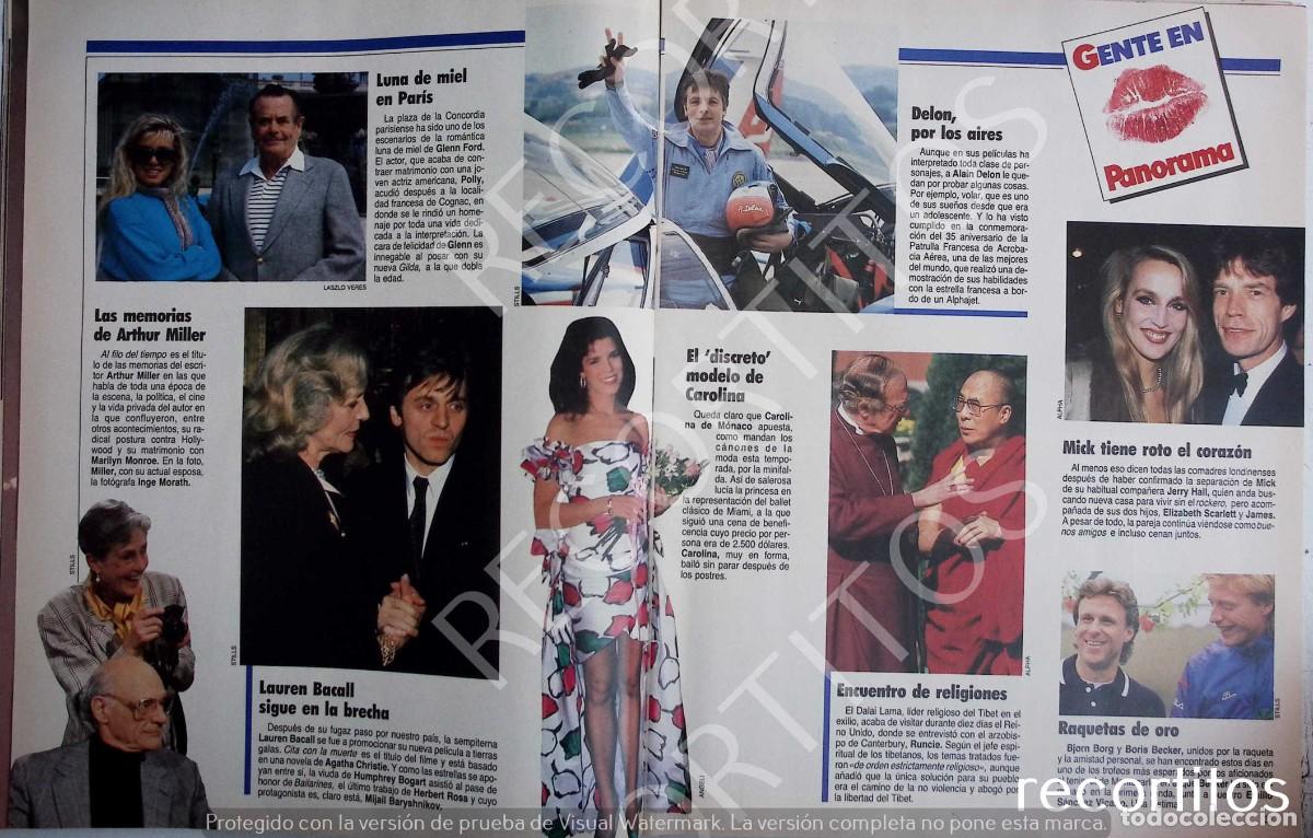 Coleccionismo de Revistas y Peri&oacute;dicos: carolina de monaco jerry hall micka jagger alain delon glenn ford arthur miller lauren bacall