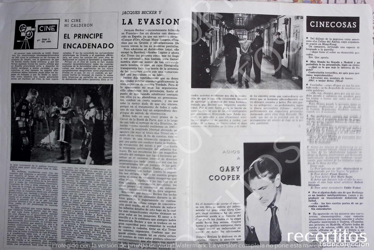Coleccionismo de Revistas y Peri&oacute;dicos: gary cooper el principe encadenado