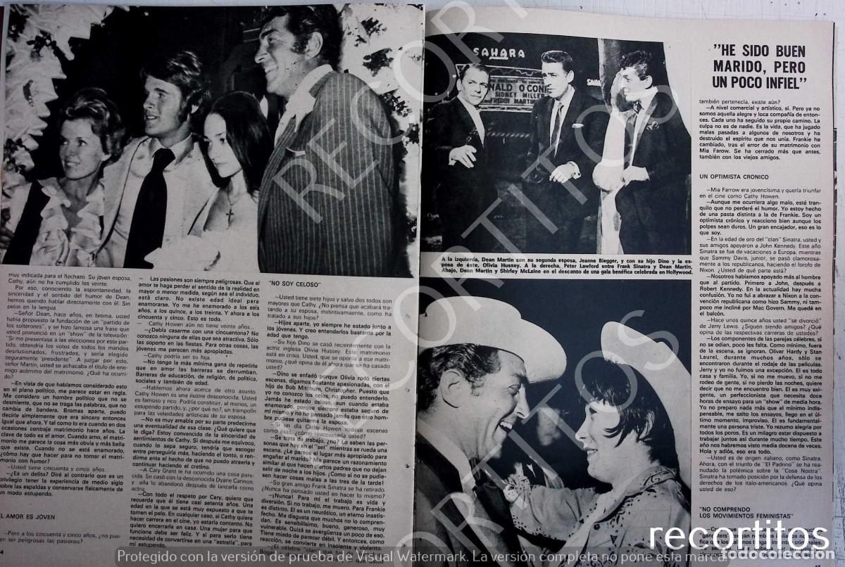 Collectionnisme de Revues et Journaux: olivia hussey dino martin dean martin