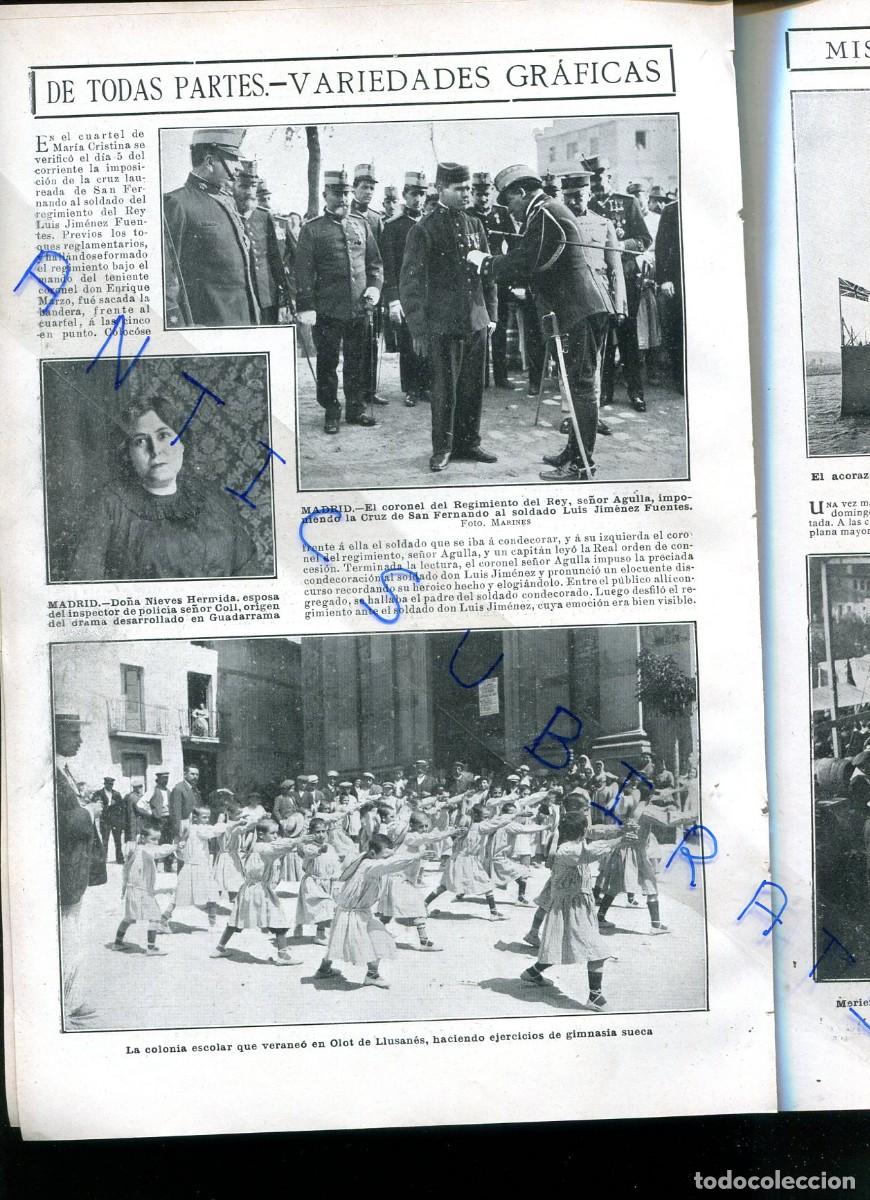 Collezionismo di Riviste e Giornali: REVISTA 1910 BALMES EN VIC JOCS FLORALS MANRESA CARRERA CICLISTA EN TORROELLA MONTGRI OLOST LLU&Ccedil;ANES