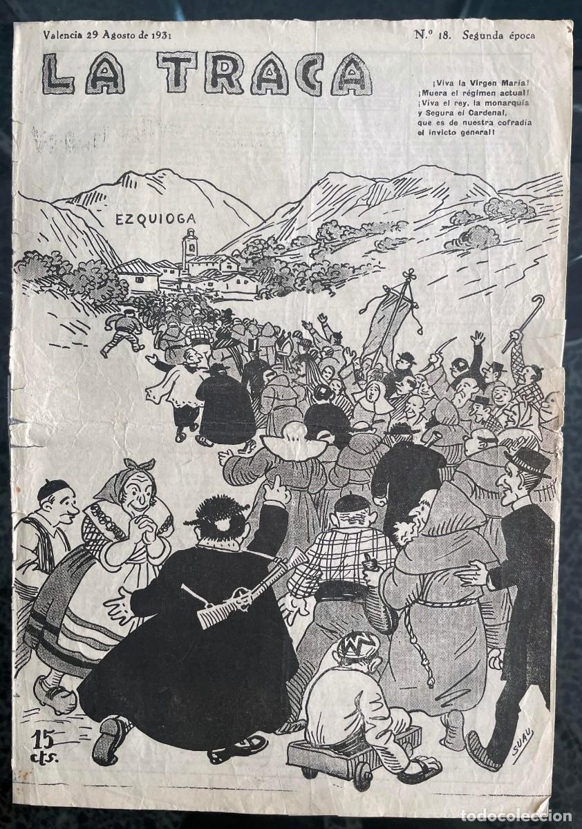 Coleccionismo de revistas y peri&oacute;dicos: REVISTA LA TRACA. Valencia 29 de Agosto de 1931. Numero 18