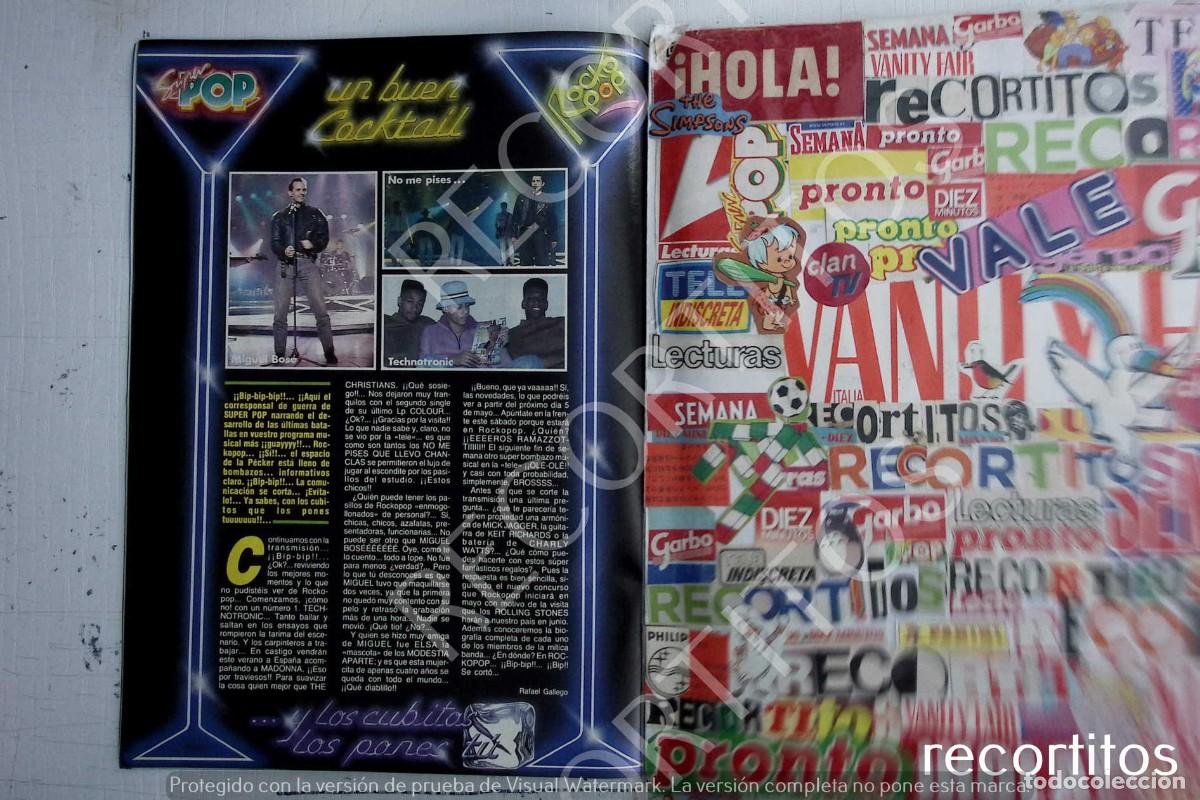 Coleccionismo de revistas y peri&oacute;dicos: technotronic miguel bose no me pises que llevo chanclas