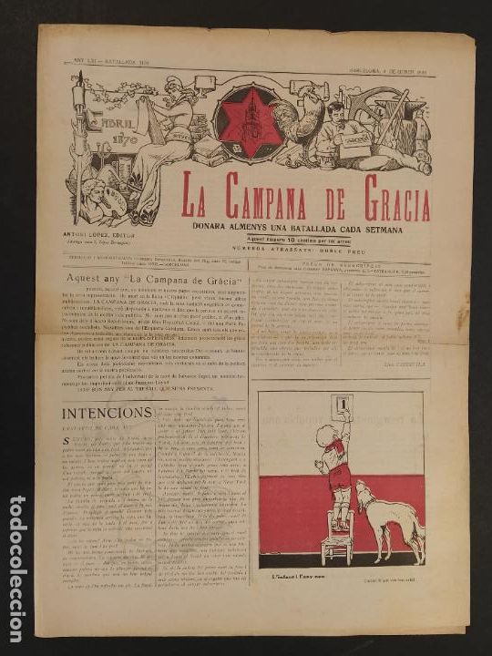 Collection Magazines and Newspapers: LA CAMPANA DE GRACIA - BATALLADA 3158 - 4 DE GENER ANY 1930 -VEURE FOTOS-(V-24.819)