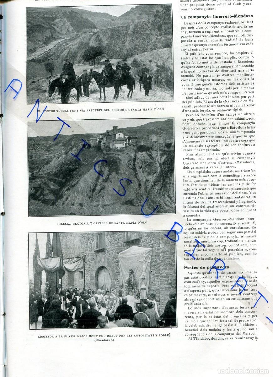 Coleccionismo de revistas y peri&oacute;dicos: REVISTA ANY 1912 VIOLINISTA JOAN MANEN SANT CRIST DE BALAGUER EIVISSA IBIZA SANTA MARIA D'OLO OLO