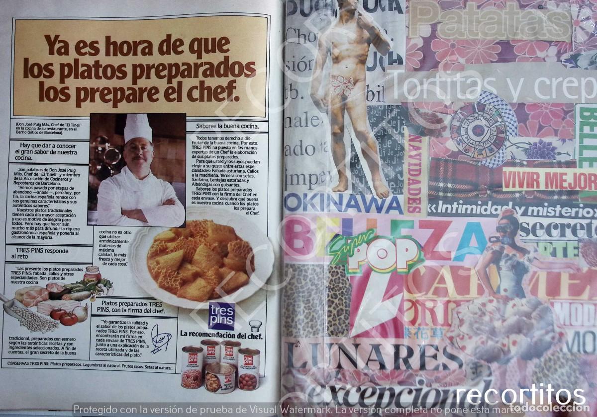Sammeln von Zeitschriften und Zeitungen: TRES PINS PLATOS PREPARADOS ANUNCIO PUBLICIDAD