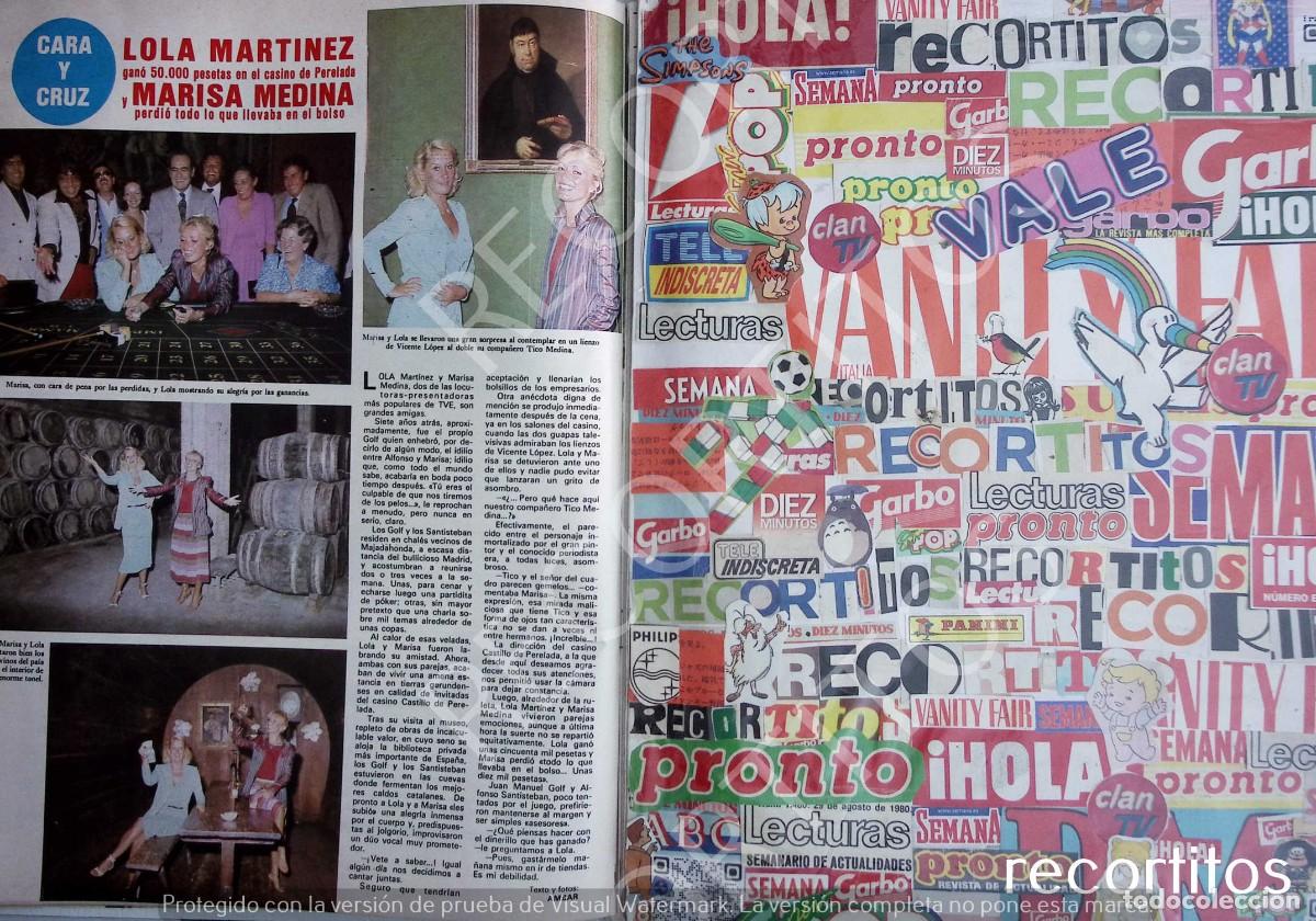 Sammeln von Zeitschriften und Zeitungen: lola martinez marisa medina