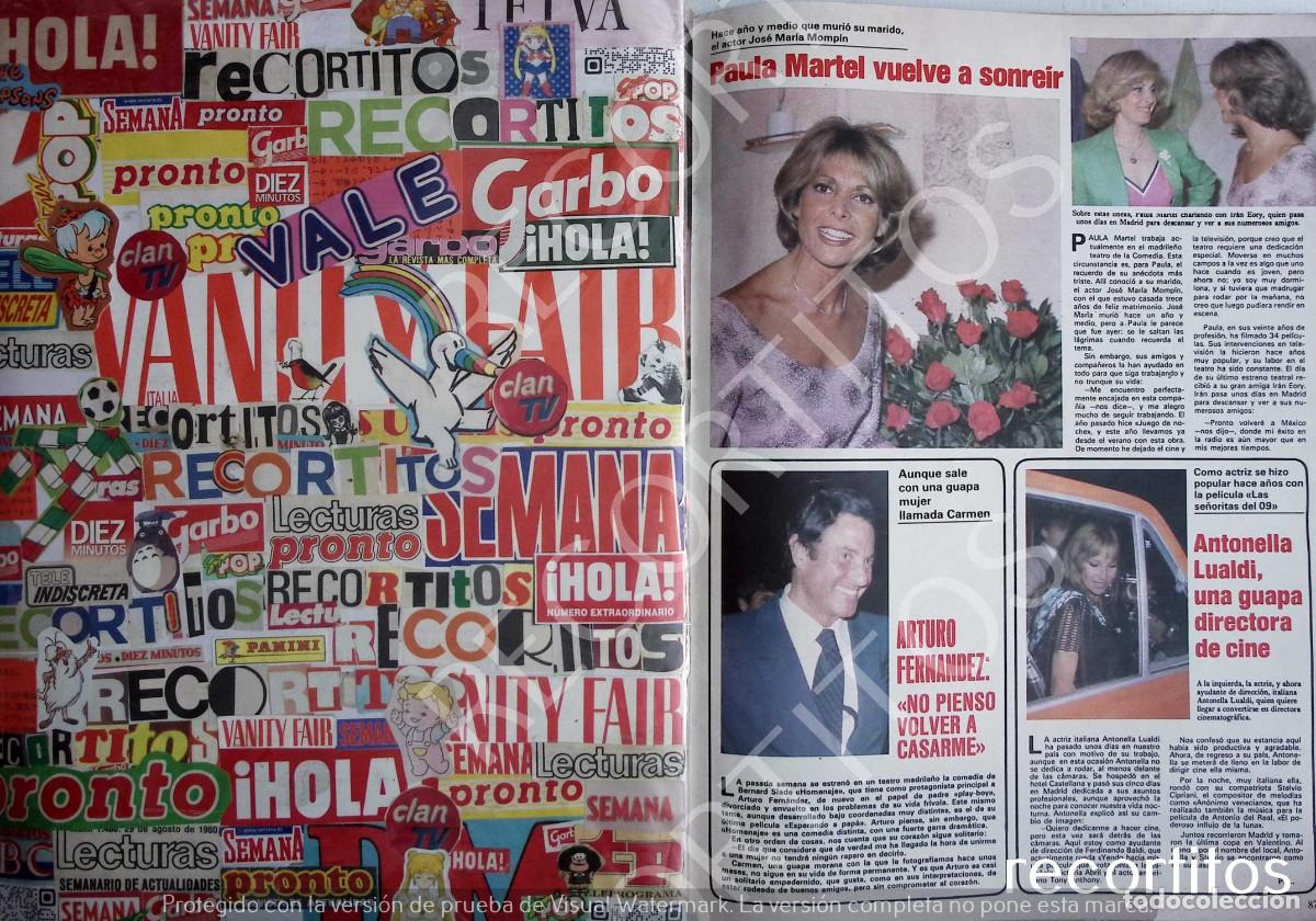 Coleccionismo de revistas y peri&oacute;dicos: paula martel arturo fernandez antonellla lualdi