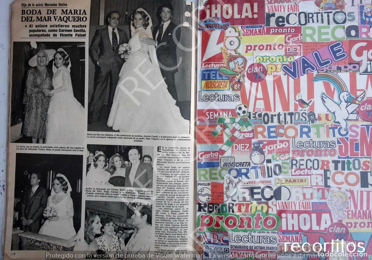 Coleccionismo de Revistas y Peri&oacute;dicos: maria del mar vaquero mercedes vecino carmen sevilla