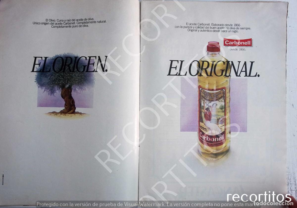 Collectionnisme de Revues et Journaux: carbonell aceite anuncio publicidad
