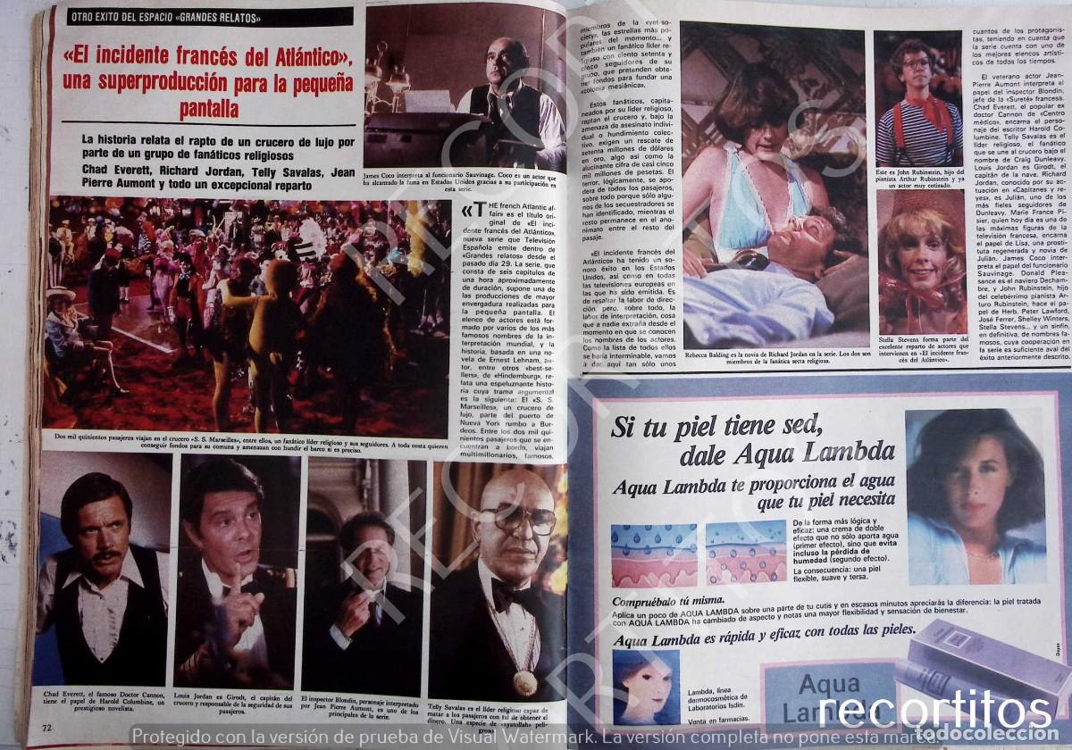 Collectionnisme de Revues et Journaux: chad everett richard jordan telly savalas jean pierre aumont