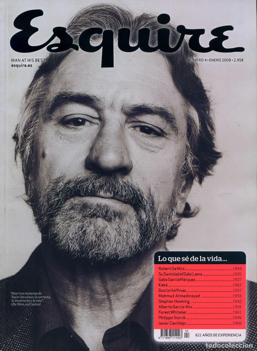 Coleccionismo de Revistas y Peri&oacute;dicos: REVISTA ESQUIRE N&ordm; 4 - ENERO 2008 - PORTADA ROBERT DE NIRO