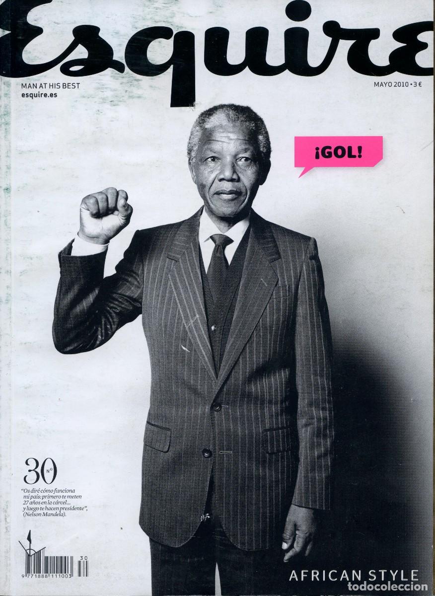 Coleccionismo de Revistas y Peri&oacute;dicos: REVISTA ESQUIRE N&ordm; 30 - MAYO 2010 - PORTADA NELSON MANDELA