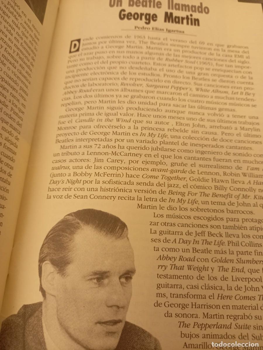 Coleccionismo de Revistas y Peri&oacute;dicos: GEORGE MARTIN EDITA DISCO DE CANCIONES DE LOS BEATLES E INTERPRETES AT&Iacute;PICOS. RECORTE HIKA MAYO 1998