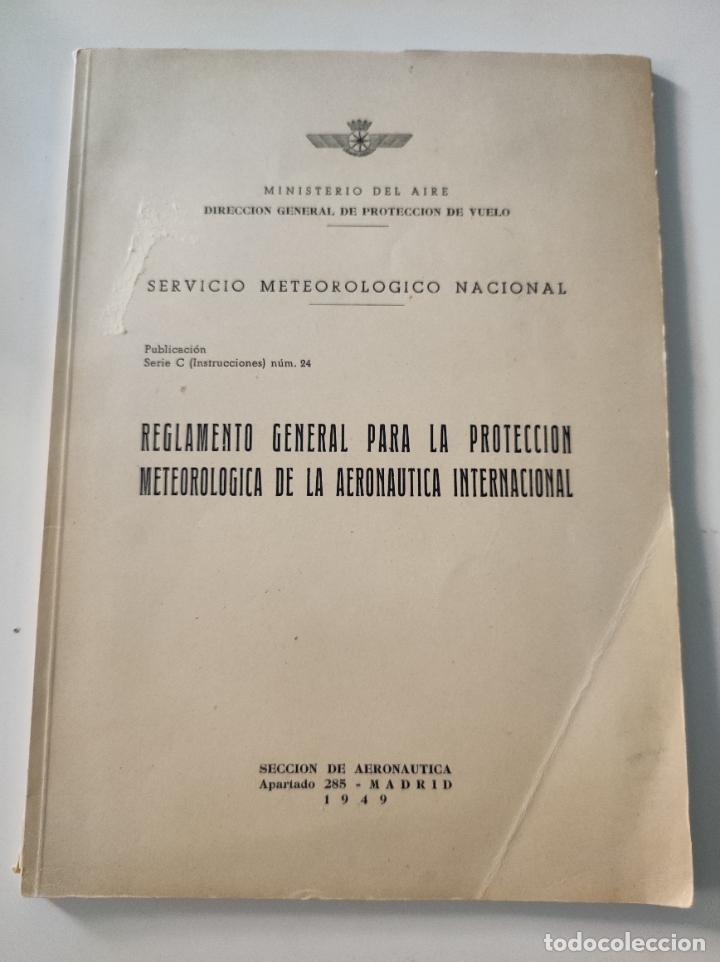 Coleccionismo de revistas y peri&oacute;dicos: Cuaderno Reglamento general para la proteccion meteorologica de la Aeronautica Internacional -