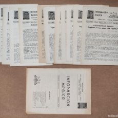 Coleccionismo de Revistas y Periódicos: 11 NUMEROS INFORMACION MAGICA - PROFESOR ROBERT - 1979 - 1980 - 1 Nº ESPECIAL - ILUSIONISMO -