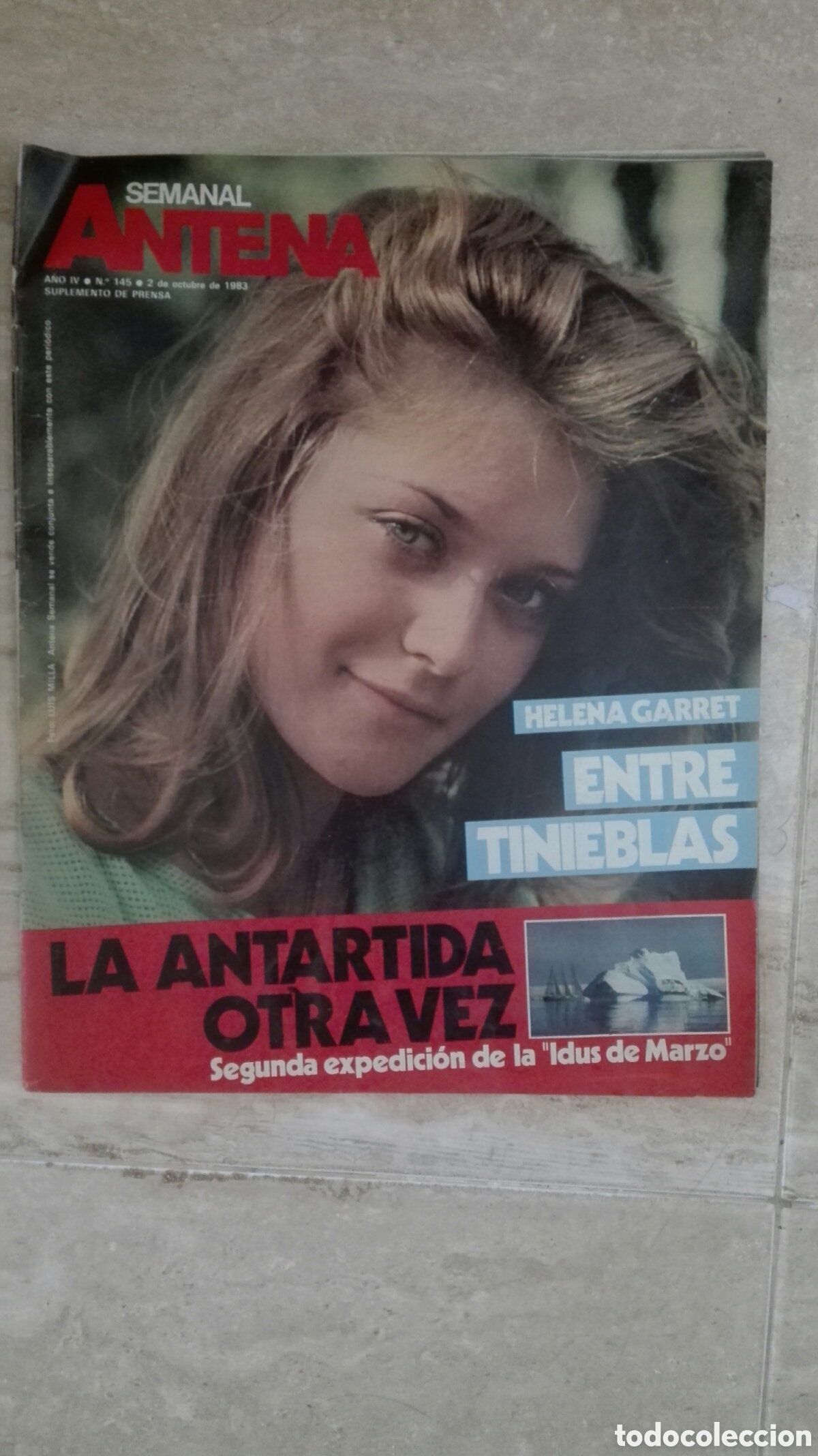 Collezionismo di Riviste e Giornali: Antena semanal n&deg; 145 Helena Garret Beretta Espa&ntilde;oles en la Ant&aacute;rtida