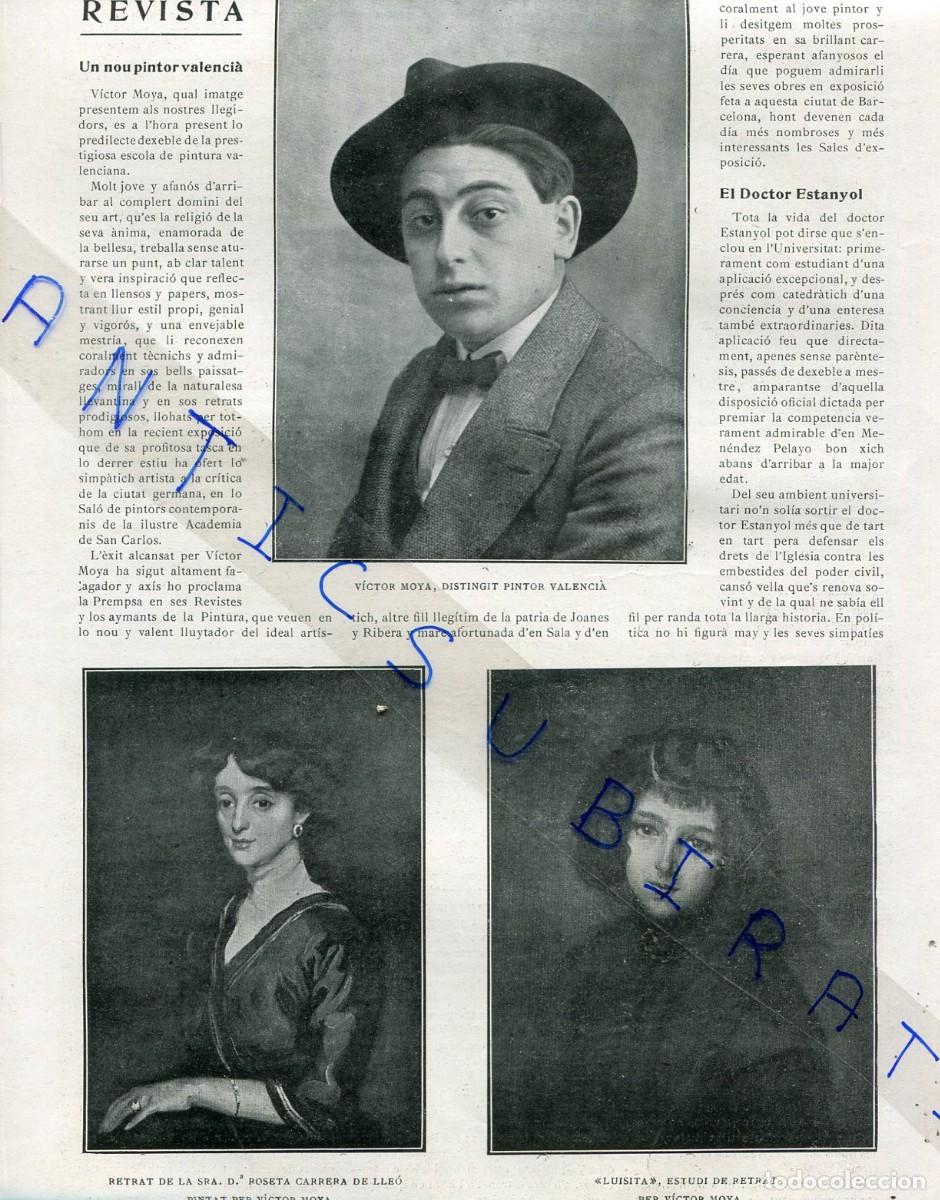 Collezionismo di Riviste e Giornali: REVISTA A&Ntilde;O 1911 VICTOR MOYA CALVO PINTOR DE VALANCIA VALENCIANO PUENTE PONT DEL PRAT DE LLOBREGAT