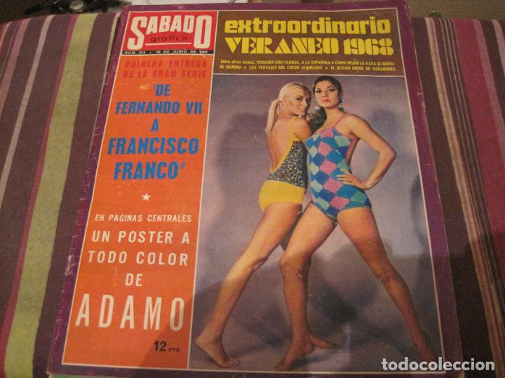 Collection Magazines and Newspapers: REVISTA S&Aacute;BADO GR&Aacute;FICO 613 EXTRA DE VERANO POSTER ADAMO