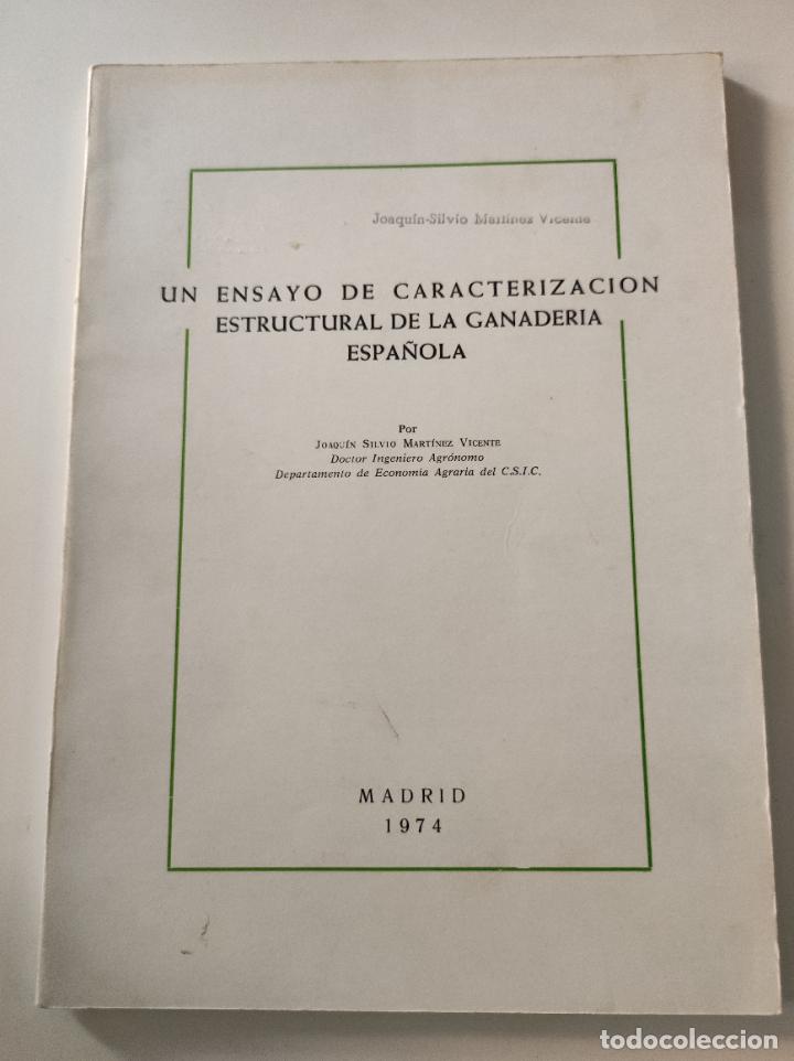 Coleccionismo de revistas y peri&oacute;dicos: Separata Un Ensayo de Caracterizacion estructural de la ganaderia espa&ntilde;ola - J S Martinez Vicente