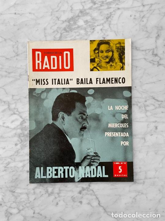 Coleccionismo de Revistas y Peri&oacute;dicos: CORREO DE LA RADIO - 1960 - JUGADORES DEL FC BARCELONA, MARIA GRAZIA BUCCELLA, ALBERTO NADAL