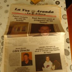 Coleccionismo de Revistas y Periódicos: LA VOZ DE ARANDA Y LA RIBERA