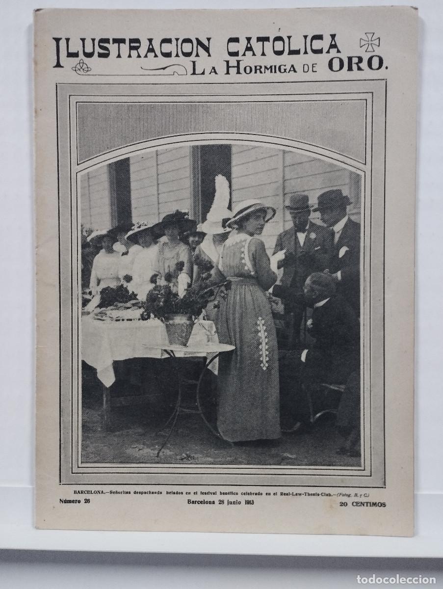 Coleccionismo de revistas y peri&oacute;dicos: LA HORMIGA DE ORO. A&Ntilde;O 1913 - N&ordm;26 ESTEPONA OLITE TETUAN MADRID AUTOMOVILES BARCELONA HIPICA