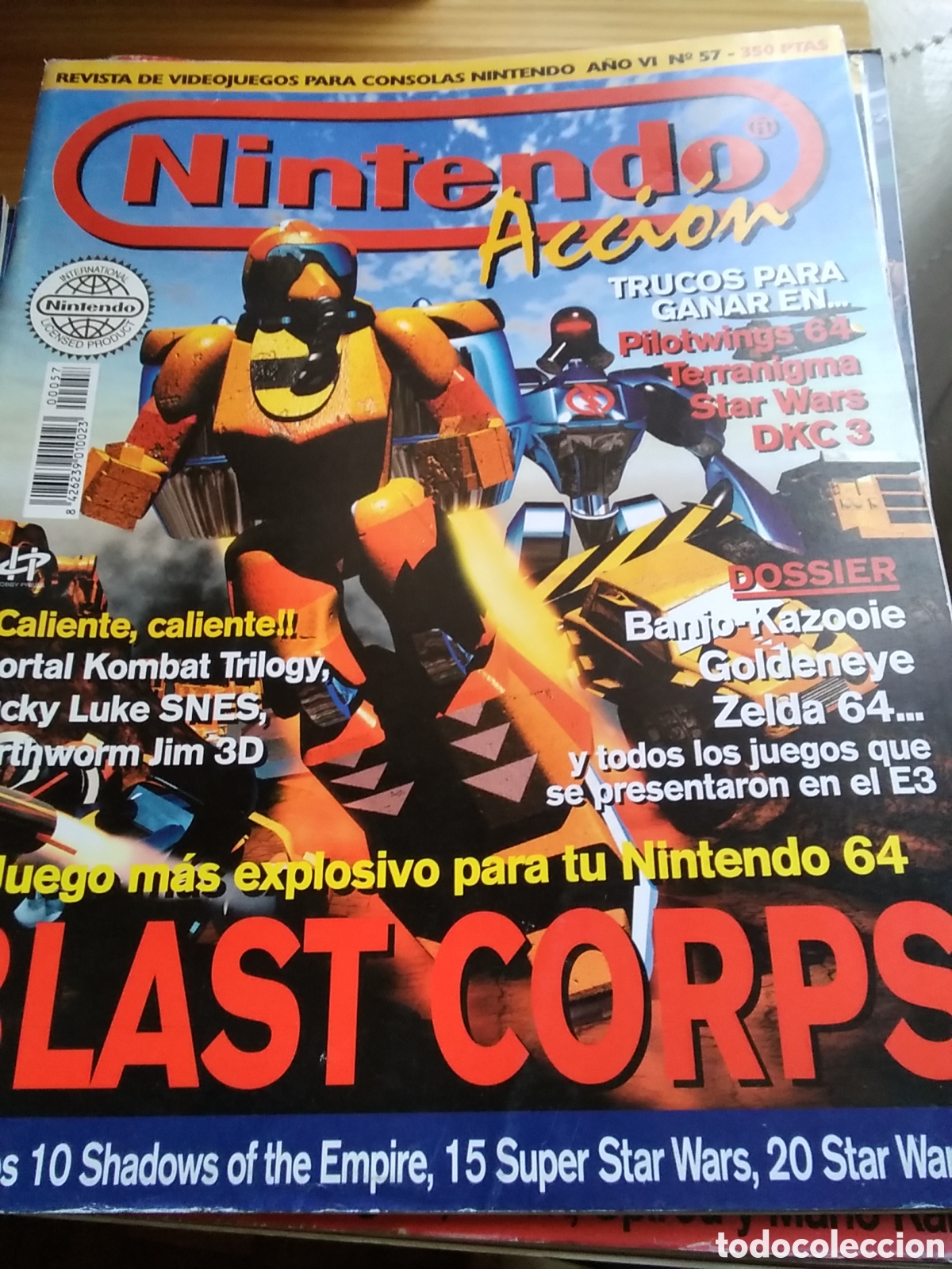 Coleccionismo de revistas y peri&oacute;dicos: Nintendo acci&oacute;n revista consolas n&uacute;mero 57 a&ntilde;o 1997 agosto
