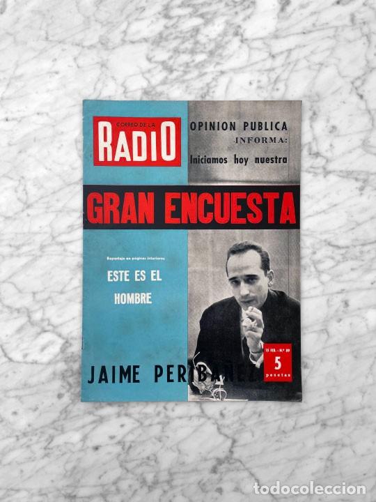 Coleccionismo de Revistas y Peri&oacute;dicos: CORREO DE LA RADIO - 1960 - FESTIVAL DE SANREMO, RENATO RASCEL, DOMENICO MODUGNO, JAIME PERIBA&Ntilde;EZ