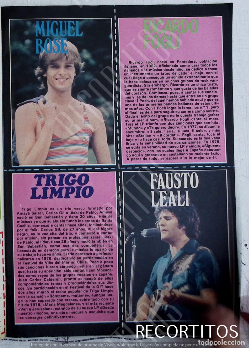 Coleccionismo de Revistas y Peri&oacute;dicos: miguel bose fausto leali trigo limpio ricardo fogu