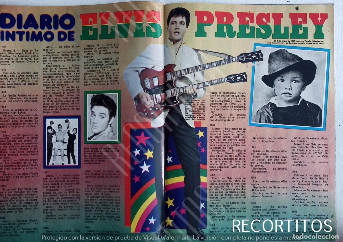 Coleccionismo de revistas y peri&oacute;dicos: elvis presley
