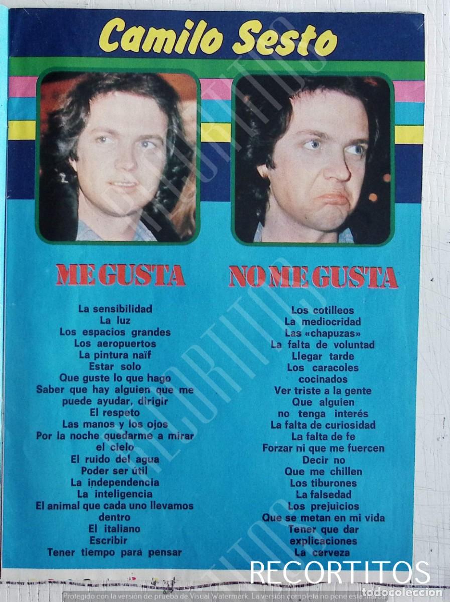 Coleccionismo de Revistas y Peri&oacute;dicos: camilo sesto