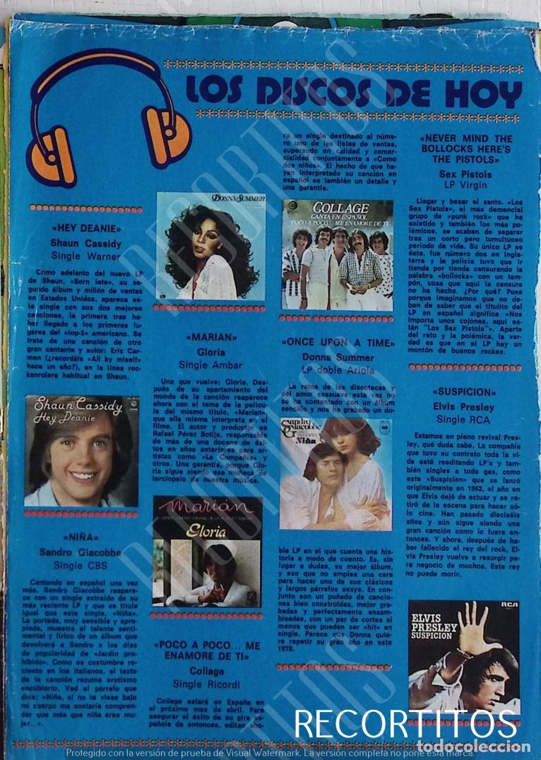 Sammeln von Zeitschriften und Zeitungen: donna summer marian shaun cassidy elvis presley collage sandro giacobbe