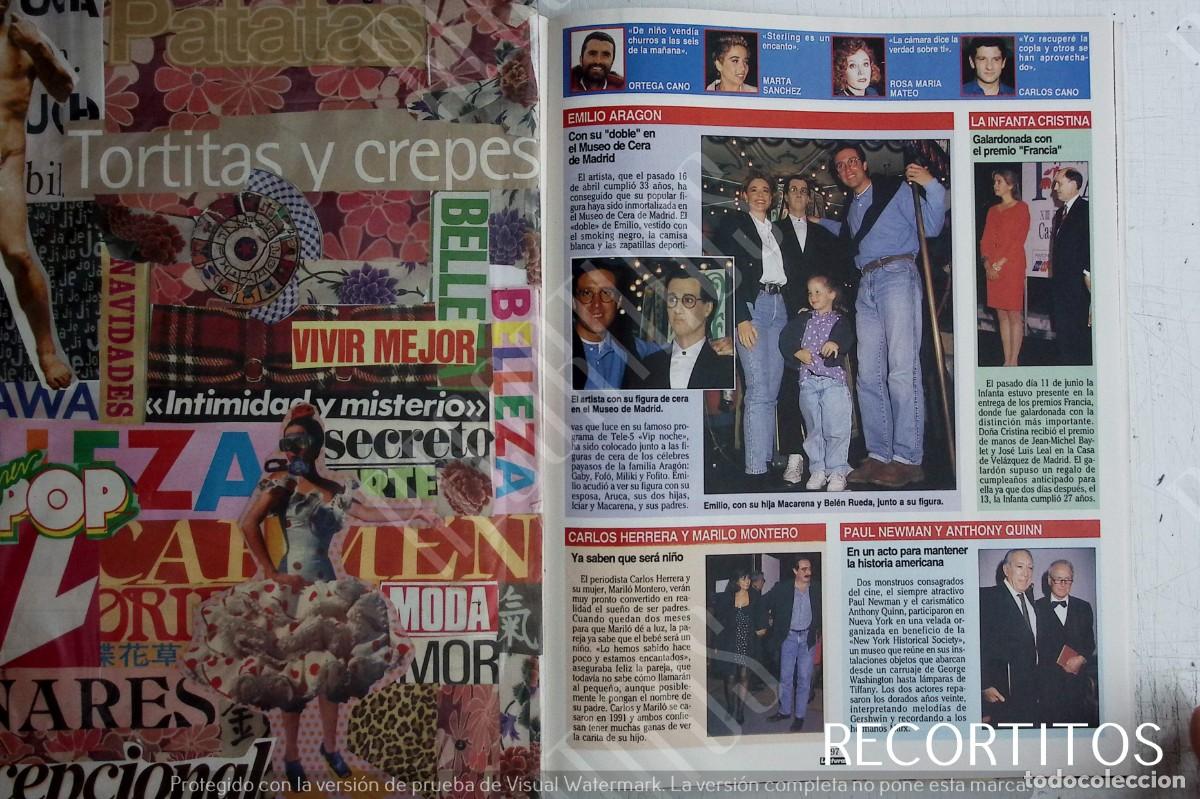 Coleccionismo de Revistas y Peri&oacute;dicos: carlos herrera marilo montero paul newman emilio aragon belen rueda marta sanchez carlos cano