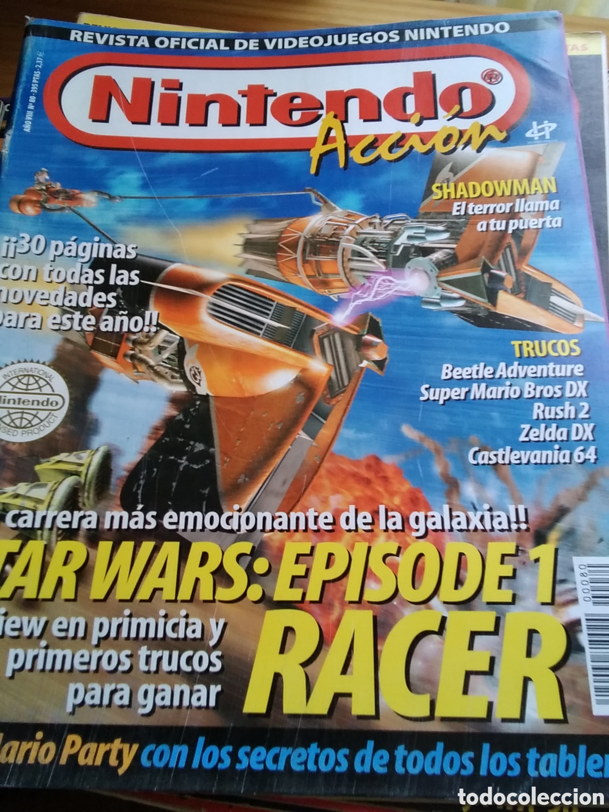Coleccionismo de Revistas y Peri&oacute;dicos: Nintendo acci&oacute;n revista consolas n&uacute;mero 80 star wars 1