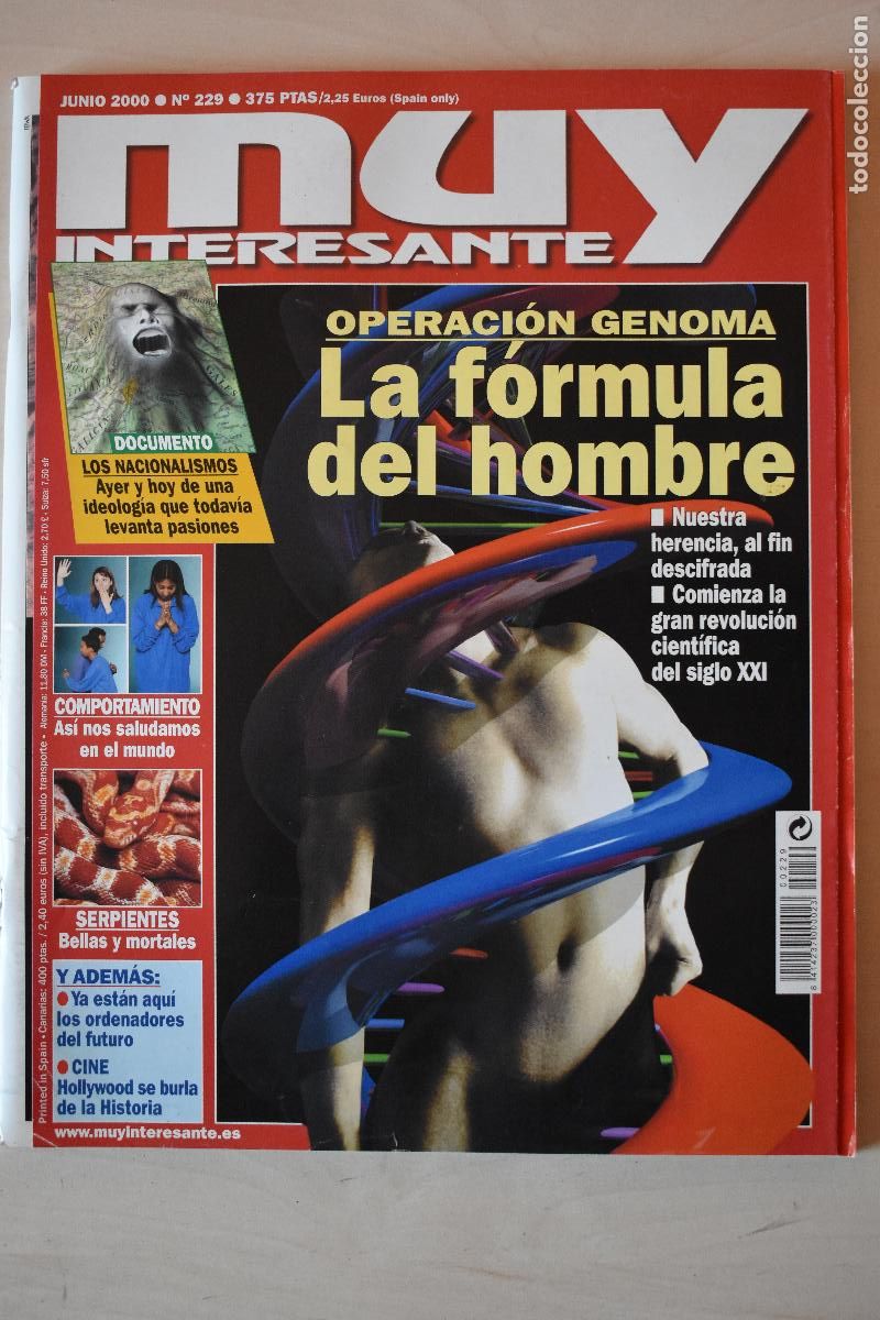 Coleccionismo de Revistas y Peri&oacute;dicos: Revista Muy Interesante. N. &ordm; 229. La f&oacute;rmula del hombre