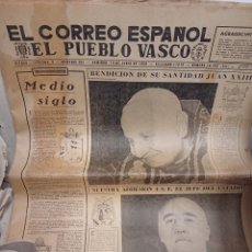 Coleccionismo de Revistas y Periódicos: RARÍSIMO - EL CORREO ESPAÑOL - EL PUEBLO VASCO. BILBAO 1960. 50 ANIVERSARIO, NÚMERO EXTRAORDINARIO