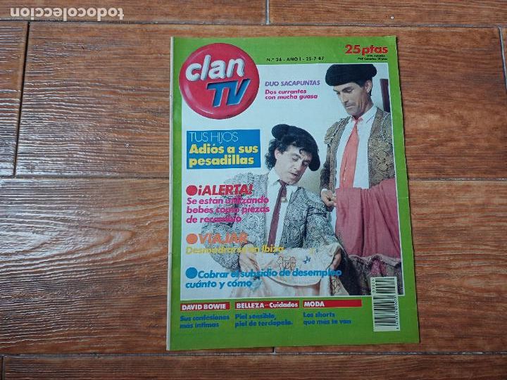 Coleccionismo de Revistas y Peri&oacute;dicos: CLAN TV N &ordm; 24 1987 PORTADA DUO SACAPUNTAS UN DOS TRES